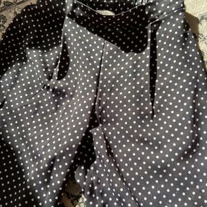 Flowy polka dotted pants